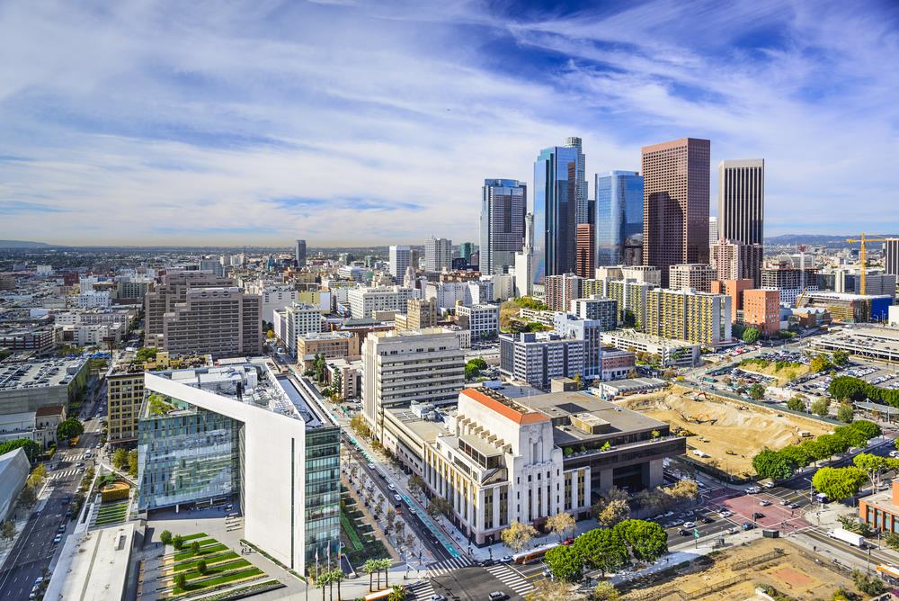 Los Angeles, California, USA downtown cityscape