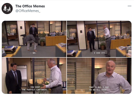The office perfect cartwheel