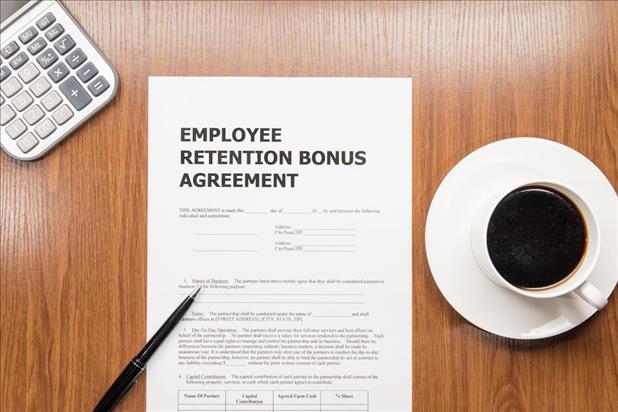 Retention bonus contract