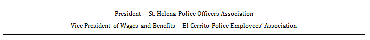 second example of an affiliations section on a law enforcement resume