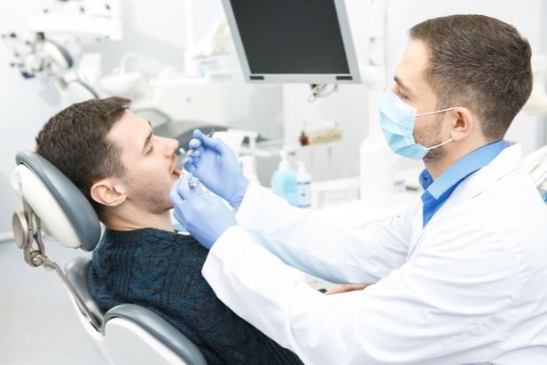 dentist examining a patient