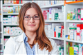 Pharmacist smiling at camera