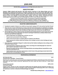 Sample Resume 3 After Professional Writing