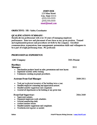 Sample Resume 3 Before Professional Writing