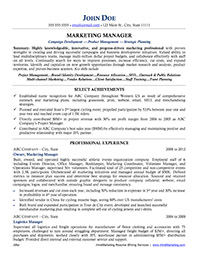 marketing resume writing service