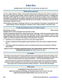 Sample Resume 3 After Professional Writing