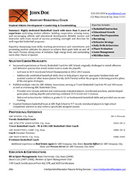 Sample Resume After Professional Writing